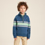 Joules Boys Quarter Zip Sweatshirt - Blue Striped