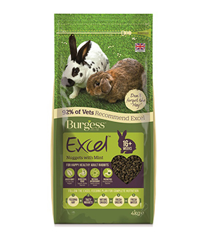 Burgess Excel Adult Rabbit Nuggets with Mint