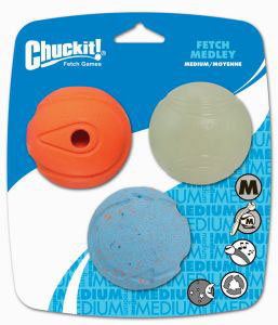 Chuckit Fetch Ball 3 Pack Medley
