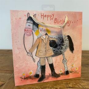 Alex Clark Medium Gift Bag - Girl & Horse