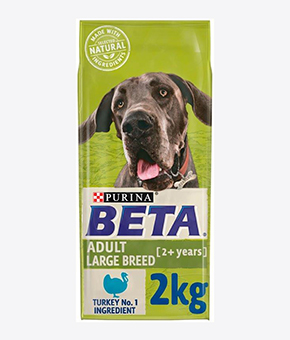 Beta Adult Large Breed Turkey Dog Food.