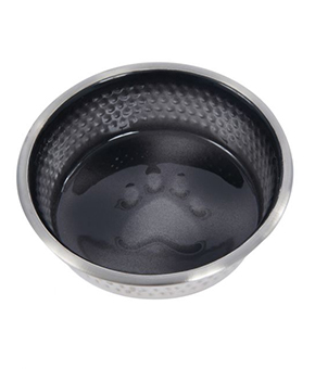 Weatherbeeta Non-Slip Steel Shade Dog Bowl - Black