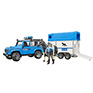Land Rover, Police Vehicle, Horse Trailer, Horse and Policeman 025885