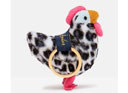 Joules Charmwell Velvet Keyring - Chicken