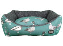 Snug & Cosy Teal Duck Dog Bed