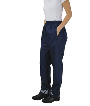 Hy Equestrian Waterproof Pull-On Over Trousers - Navy