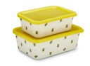 Cooksmart Bumble Bee Set Of 2 Bamboo Lunch Boxes