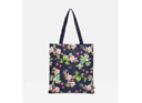 Joules Lulu Shopper Canvas Tote - Navy Floral