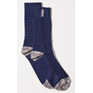 Sealskinz Mens Wroxham Bamboo Mid Sock Blue/Grey/Cream