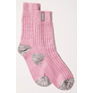 Sealskinz Womens Wroxham Bamboo Mid Sock Pink/Grey/Cream