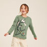 Joules Girls Ava Embroidered Horse Top - Green