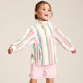 Joules Girls Burnham Funnel Neck Sweatshirt - Multi Stripe
