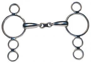 JP Korsteel French Link Dutch Gag 3 Ring JP Korsteel French Link Dutch Gag 3 Ring