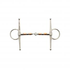 Korsteel Full Cheek Snaffle with Copper Rollers Korsteel Full Cheek Snaffle with Copper Rollers