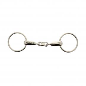 Korsteel French Link Hollow Mouth Loose Ring Snaffle Korsteel French Link Hollow Mouth Loose Ring Snaffle