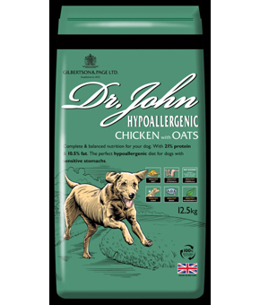 Dr John Hypoallergenic Chicken with Oats 12.5kg Dr John Hypoallergenic Chicken with Oats 12.5kg