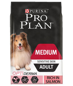 Pro Plan Opti-Derma Sensitive Skin Medium Adult Pro Plan Opti-Derma Sensitive Skin Medium Adult