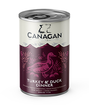 Turkey & Duck Dinner is a complete and balanced grain-free food with organic vegetables, fresh meat and chelated minerals. Turkey & Duck Dinner is a complete and balanced grain-free food with organic vegetables, fresh meat and chelated minerals.