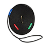 Kincade Two Tone Lunge Rein with Circle Markers - Black