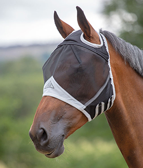 Shires Fine Mesh Fly Mask with Ear Holes Shires Fine Mesh Fly Mask with Ear Holes