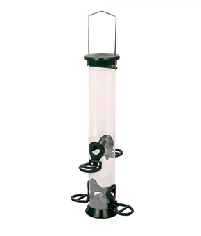 CJ Wildlife Green Defender 4 Port Seed Feeder CJ Wildlife Green Defender 4 Port Seed Feeder