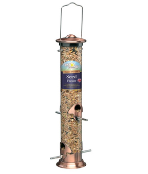 Harrisons Cast Copper Plated Seed Feeder - 35cm Harrisons Cast Copper Plated Seed Feeder - 35cm