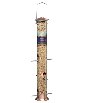 Harrisons Cast Copper Plated Seed Feeder - 51cm Harrisons Cast Copper Plated Seed Feeder - 51cm