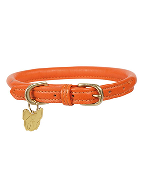 Rolled Leather Dog Collar Rolled Leather Dog Collar