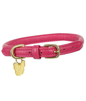 Rolled Leather Dog Collar Rolled Leather Dog Collar