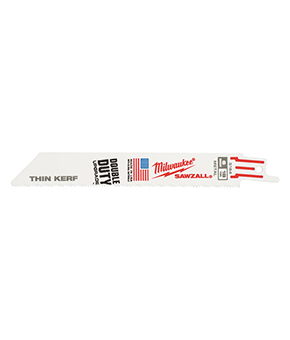 Milwaukee Metal 150mm 18Tpi Sawzall Blades - 5pack Milwaukee Metal 150mm 18Tpi Sawzall Blades - 5pack