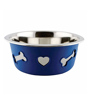 Weatherbeeta Stainless Steel Silcone Bowl - Blue Weatherbeeta Stainless Steel Silcone Bowl - Blue