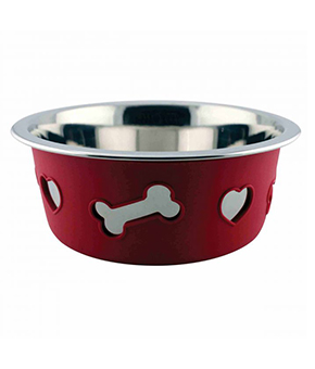 Weatherbeeta Stainless Steel Silcone Bowl - Raspberry Weatherbeeta Stainless Steel Silcone Bowl - Raspberry