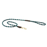 Weatherbeeta Rope Leather Dog Lead Hunter Green/Brown
