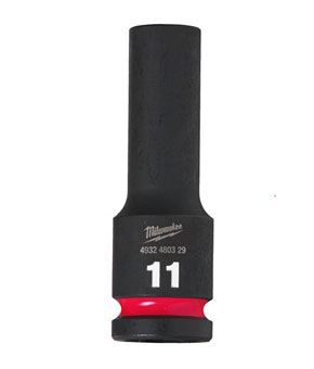 1/2" x 11mm Impact Socket DEEP Milwaukee 1/2" x 11mm Impact Socket DEEP Milwaukee