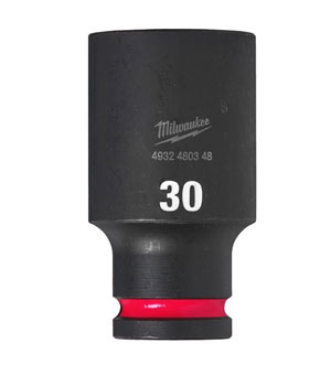 1/2" 30mm Shockwave Impact Socket DEEP Milwaukee 1/2" 30mm Shockwave Impact Socket DEEP Milwaukee