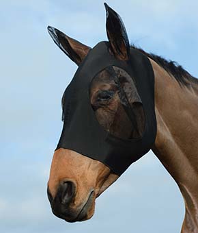 Weatherbeeta Stretch Bug Eye Saver Mask with Ears - Black Weatherbeeta Stretch Bug Eye Saver Mask with Ears - Black