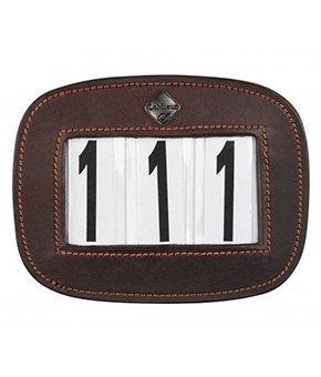 LeMieux Saddle Pad Number Holder Brown LeMieux Saddle Pad Number Holder Brown