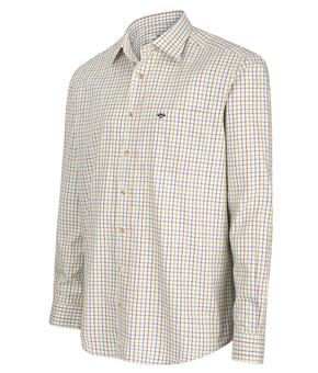 Hoggs Of Fife Inverness Cotton Tattersall Shirt - Wine/Blue/Green Hoggs Of Fife Inverness Cotton Tattersall Shirt - Wine/Blue/Green