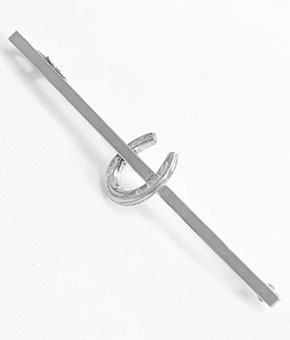 Equetech Horseshoe Stock Pin - Silver Equetech Horseshoe Stock Pin - Silver