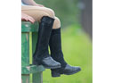 Shires Moretta Childs Suede Half Chaps Black