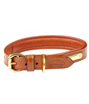Weatherbeeta Padded Leather Dog Collar Tan Weatherbeeta Padded Leather Dog Collar Tan