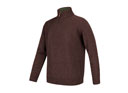 Hoggs Of Fife Lothian 1/4 Zip Neck Pullover - Redwood