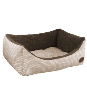 Snug & Cozy Mocha Polka Dot Dog Bed Snug & Cozy Mocha Polka Dot Dog Bed