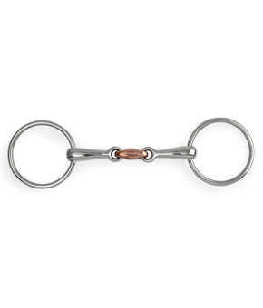 Shires Loose Ring Copper Lozenge Snaffle Shires Loose Ring Copper Lozenge Snaffle