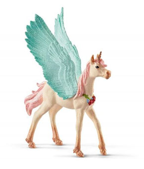 Schleich Decorated unicorn Pegasus Foal Schleich Decorated unicorn Pegasus Foal