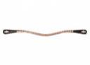 LeMieux Diamante Brown Leather Browband Rose