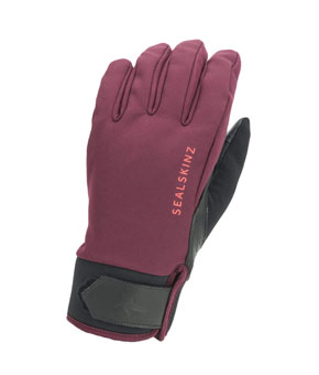 Sealskinz Women's Waterproof All Weather Insulated Glove - Red Sealskinz Women's Waterproof All Weather Insulated Glove - Red