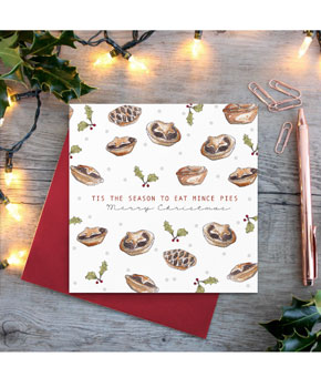 Toasted Crumpet Tis the Season to Eat Mince Pies card Toasted Crumpet Tis the Season to Eat Mince Pies card