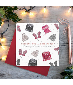 Toasted Crumpet Cosy Christmas card Toasted Crumpet Cosy Christmas card
