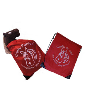 Crafty Ponies Drawstring Bag Crafty Ponies Drawstring Bag